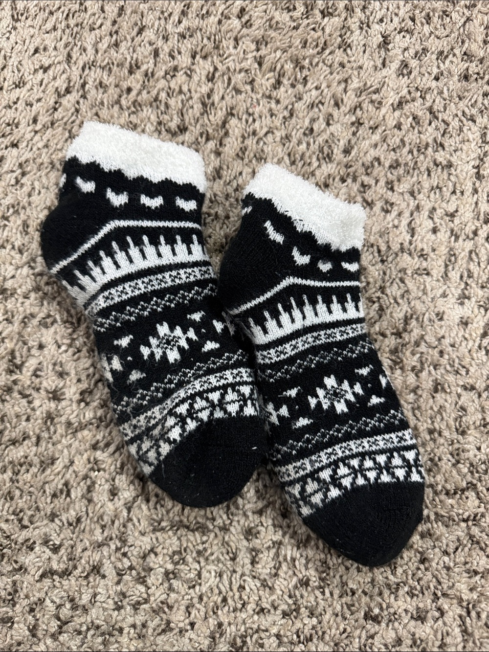 Cozy fuzzy socks